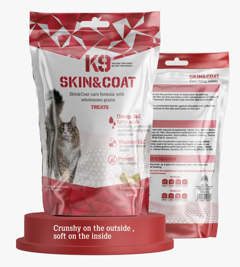 K9 Skin & Coat Treats For Cats 60 gm