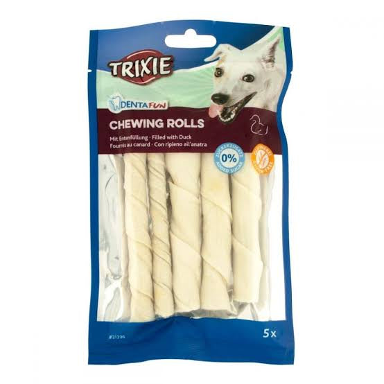 TRIXIE DENTAFUN DUCK Chewing Rolls with filling 90 g - PetYard