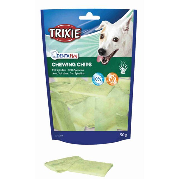 TRIXIE DENTAFUN Chewing Chips with Spirulina Algae 50 g - PetYard