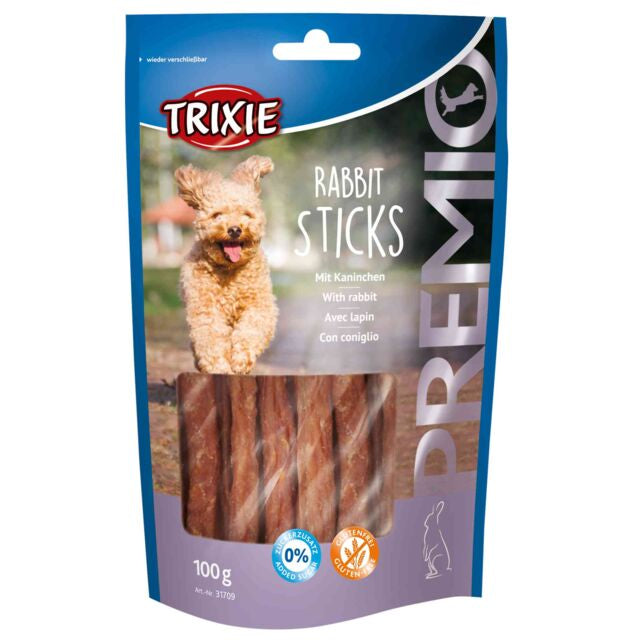 TRIXIE PREMIO RABBIT STICKS 100 g - PetYard