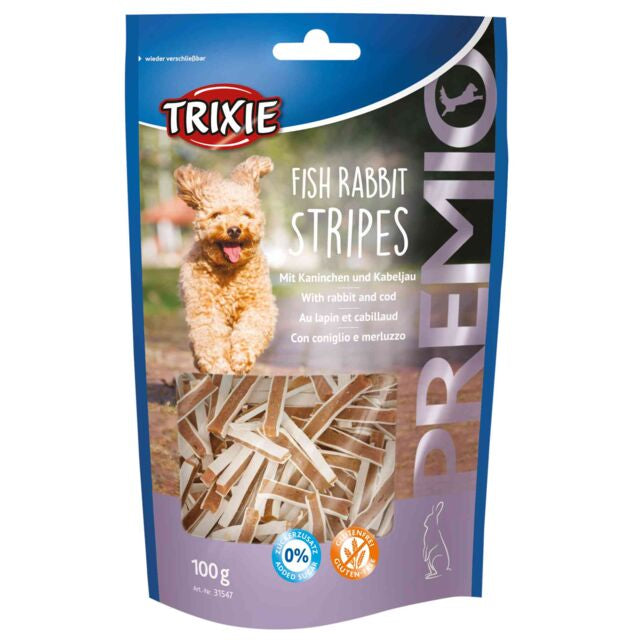 TRIXIE PREMIO FISH RABBIT STRIPES rabbit&cot 100 g - PetYard