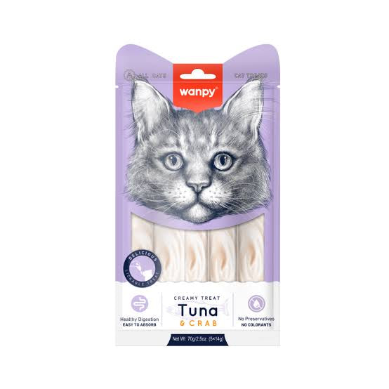 Wanpy Cat Creamy Treat Tuna & Crab Flavor - PetYard