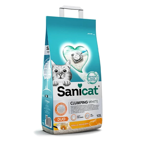 Sanicat clumping white DUE - 10L - PetYard