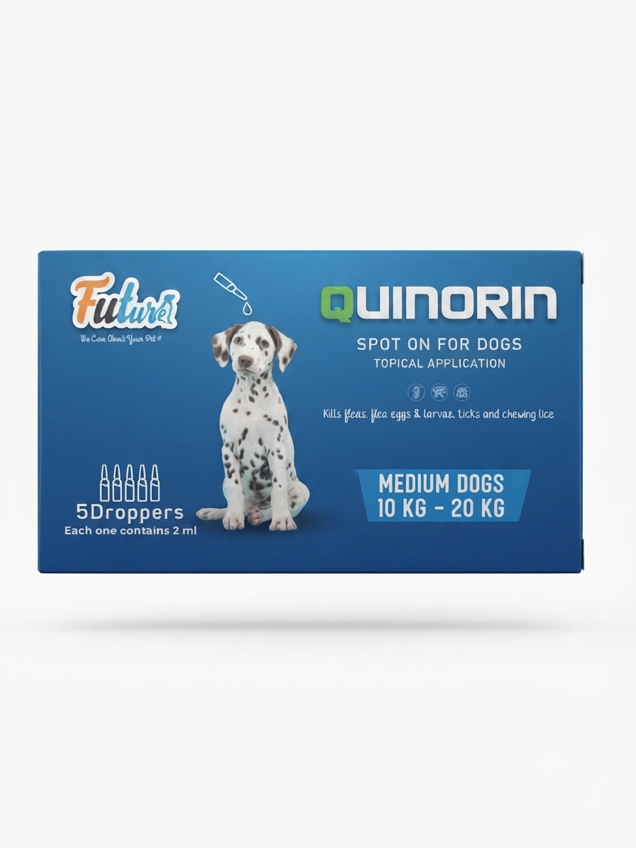 Future Quinorin Spot On for Medium Dogs (10 kg - 20 kg) - 5 Droppers