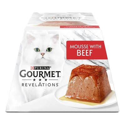 GOURMET Revelations Mousse with Beef Wet Cat Food - PetYard