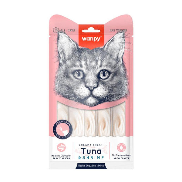 Wanpy Cat Creamy Treat Tuna & Shrimp Flavor - PetYard