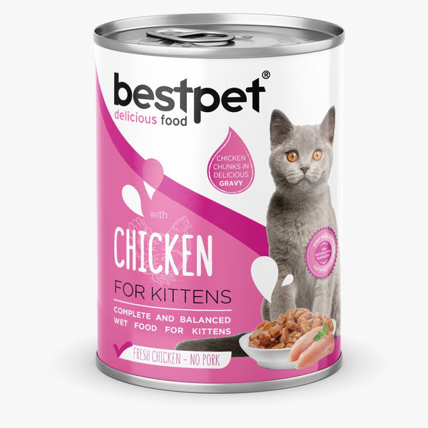 Bestpet Kitten wet food with Chicken 400 gm - PetYard