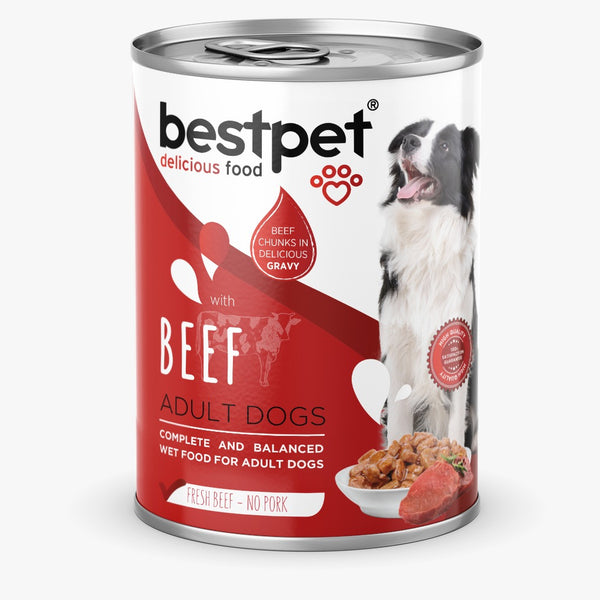 bestpet Adult Dog with beef Wet Food Cans 400 g - PetYard