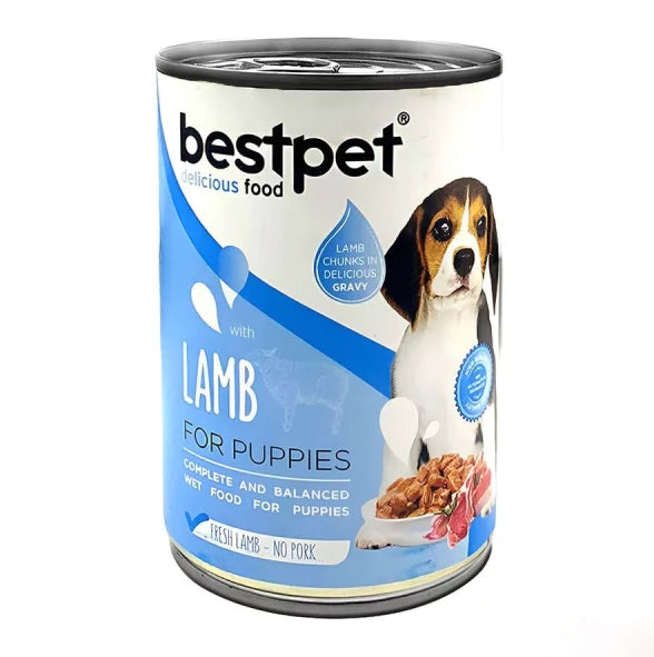 bestpet Puppies With Lamb Wet Food Cans 400 g - PetYard