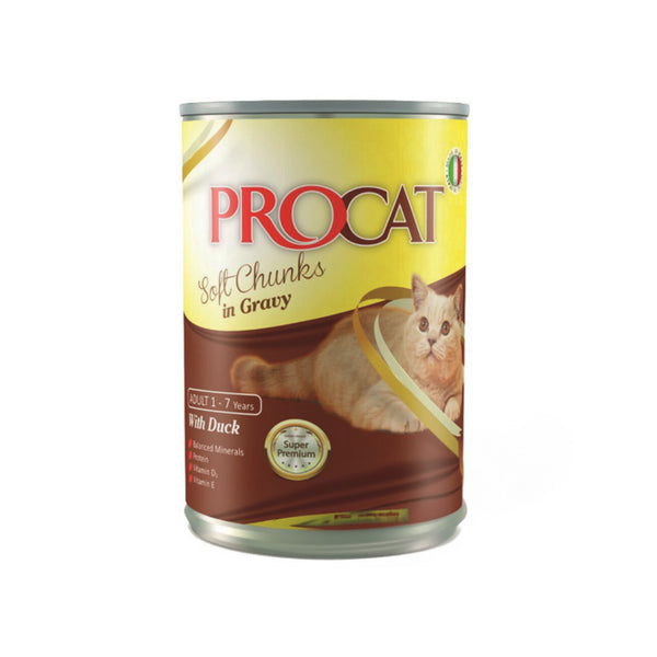 PROCAT Chunks in Gravy With Duck 415g - PetYard