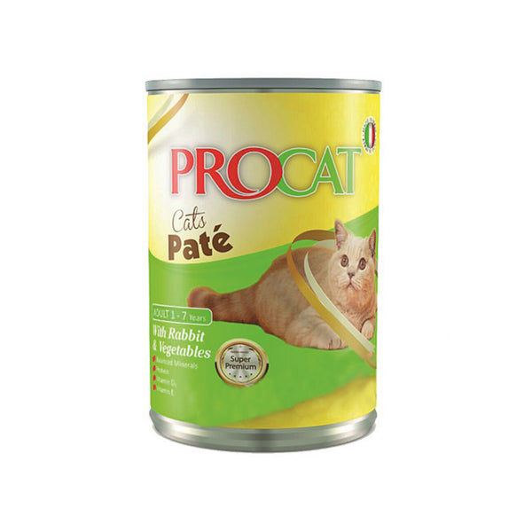 PROCAT Pate With Rabbit & Vegetables 400g - PetYard