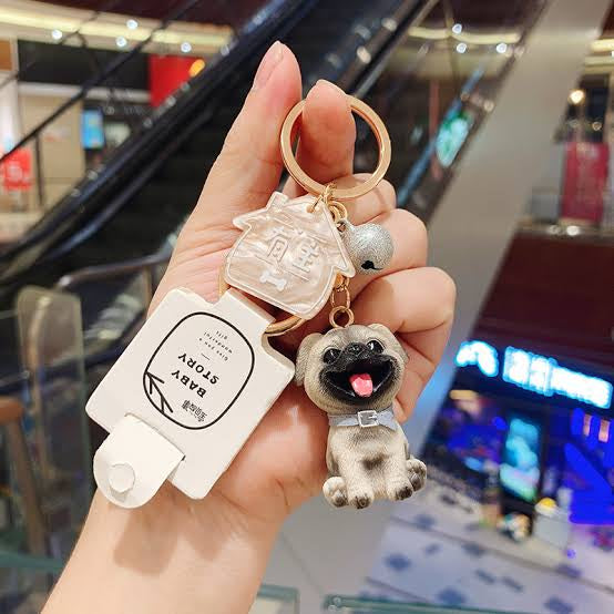 I Love My Pug Keychain - PetYard