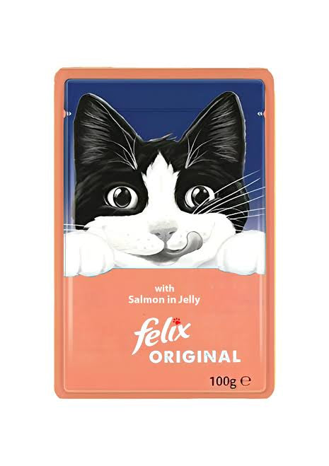 FELIX® Original Salmon in Jelly Wet Cat Food (100G) - PetYard