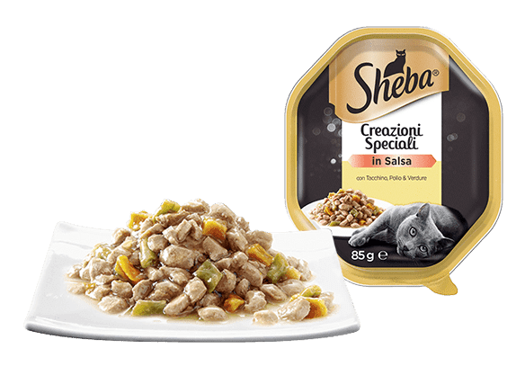 Sheba Plate with Turkey, Chicken & Vegetable 85G