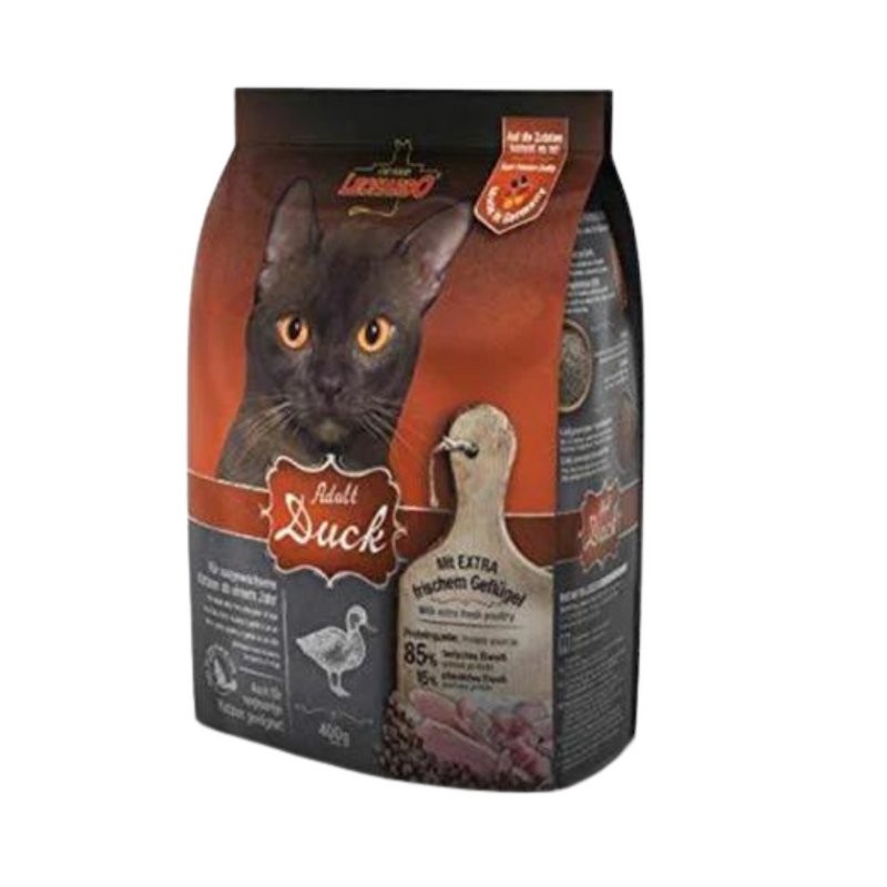 LEONARDO Adult Cat Dry Food with Duck (400G/2KG)