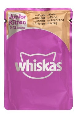 Whiskas Wet cat food with Duck 85 gm for kitten