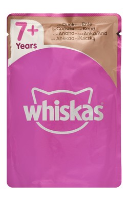 Whiskas Senior 7+ Wet cat food with Duck 85 gm