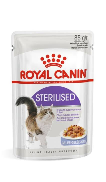 Royal Canin Sterilised in Jelly(85 gm\Pouch) - Wet food for Cats