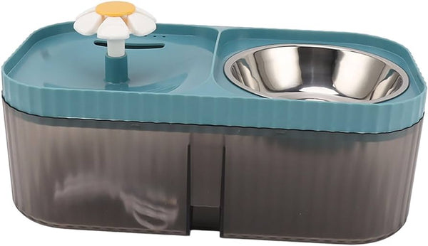Pet Water Fountain and Food Bowl