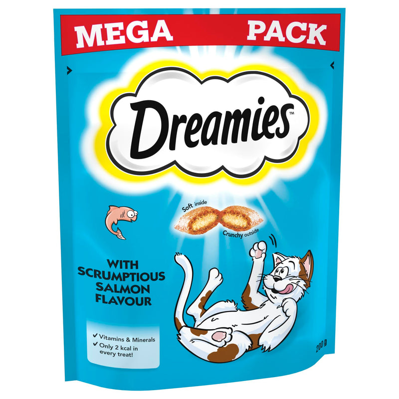 Dreamies Mega Pack with Salmon 180G