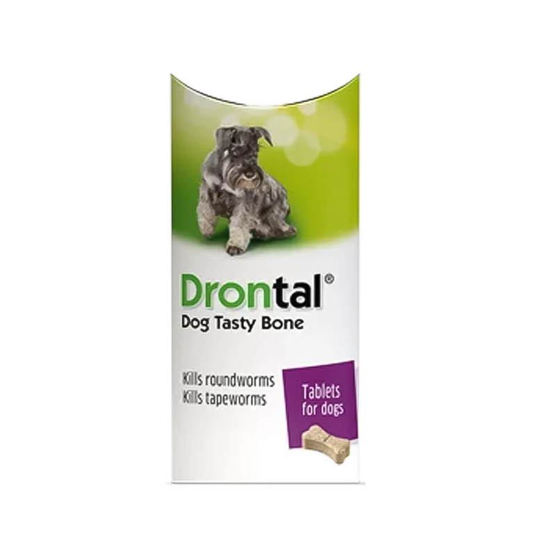 Drontal Plus Dog Tasty Bone Worming Tablet (one tablet)