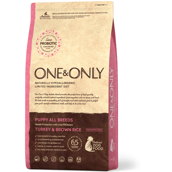 One and Only puppy all breeds turkey & rice dog dry food (12KG)