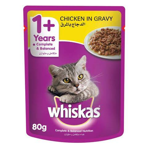 Whiskas with Chicken Cat WetFood (80G)