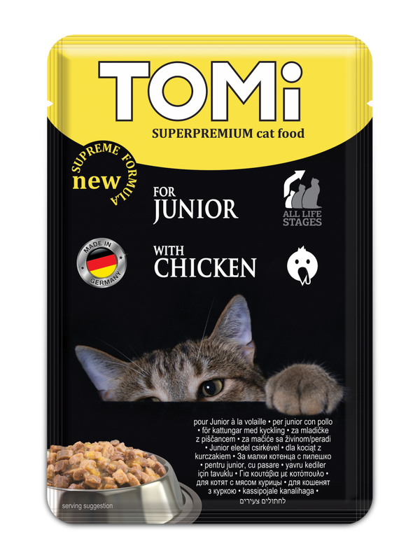 Tomi with Chicken for Junior Wetfood (100G)