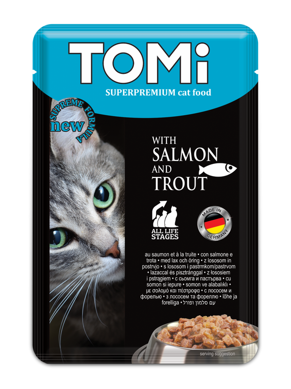 Tomi with Salmon & Trout Cat Wetfood (100G)