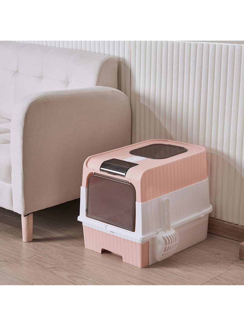 Closed Litter Box Medium Size (Pink)