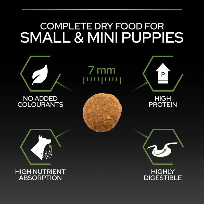 PURINA® Pro Plan® Small & Mini Puppy with OPTISTART®, Rich in Chicken Dry Dog Food - 3 KG