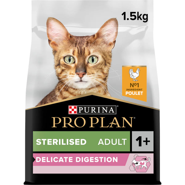 PURINA® PRO PLAN® Sterilised Adult 1+ year Rich in Chicken Dry Cat Food - 1.5 KG