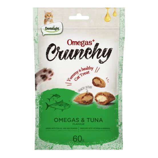 Dentalight Omegas Crunchy Cat Treat with Tuna - 60G