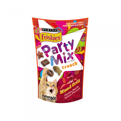 Friskies Party Mix Cat Treat Mix Grill- 60G