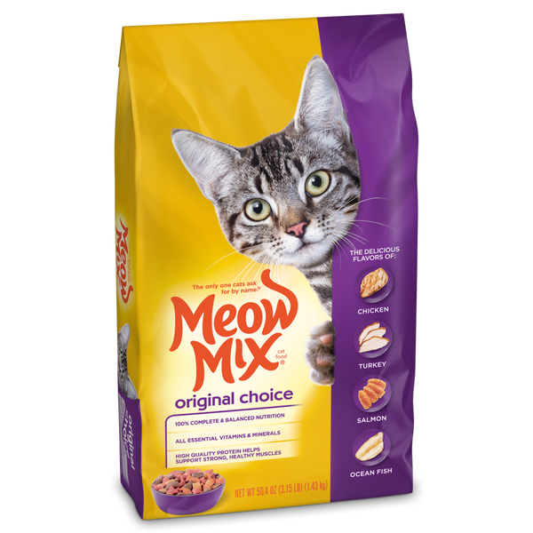 Meow Mix Original Choice with Chicken, Turkey & Salmon - 1.43KG