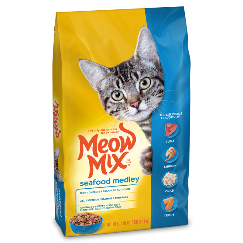 Meow Mix Seafood Medley with Tuna, Shrimp & Crab - 1.43KG