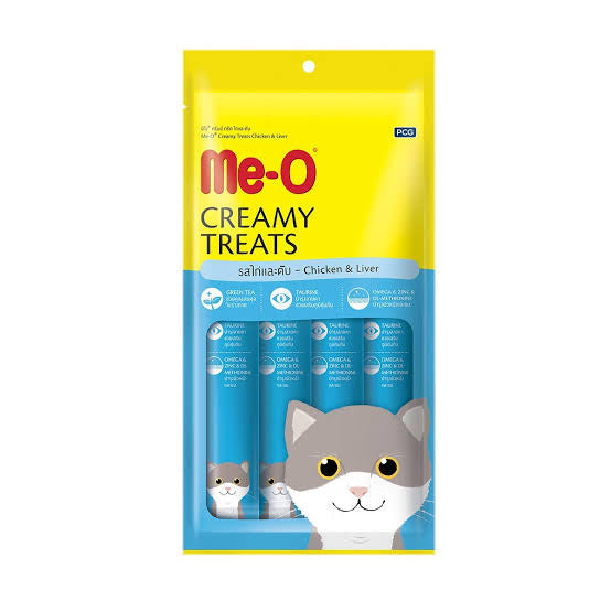 Me-O Creamy Treats Diffrent Flavor (15Gx4)