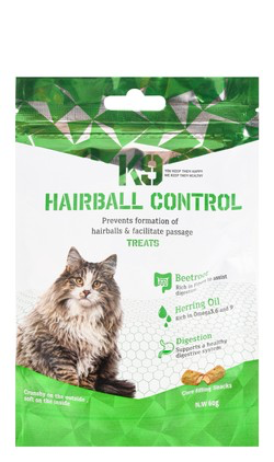 K9 HairBall Control Treats For Cats 60GM