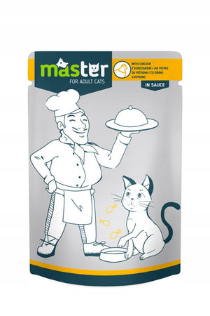 Master Wet Food with Chicken in Jelly for Adult Cats 80G