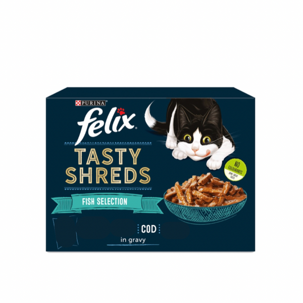 FELIX® Tasty Shreds Cod Flavor Wet Cat Food (One Pouch) - PetYard