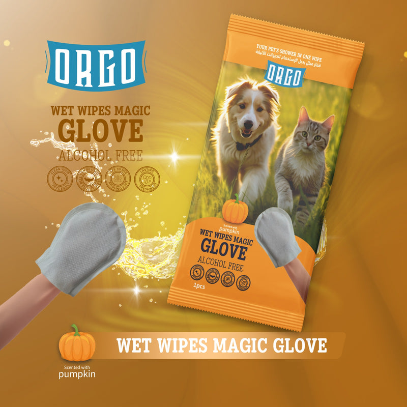 Orgo Wipes Magic Glove- Scent with Pumpkin - PetYard