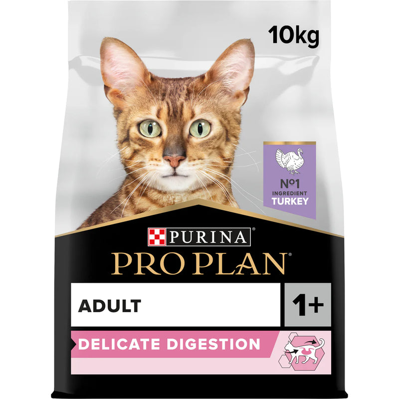 PURINA ® PRO PLAN ® Delicate Adult - OPTIDIGEST® - Rich in Turkey Dry Cat Food - (1.5 KG/10KG)