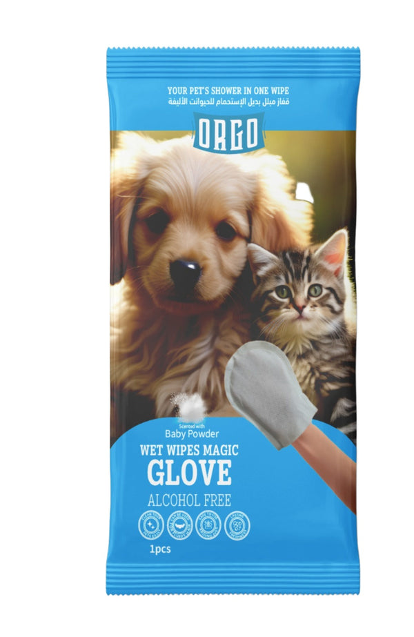 Orgo Wipes Magic Glove - Scent with Baby Powder - PetYard