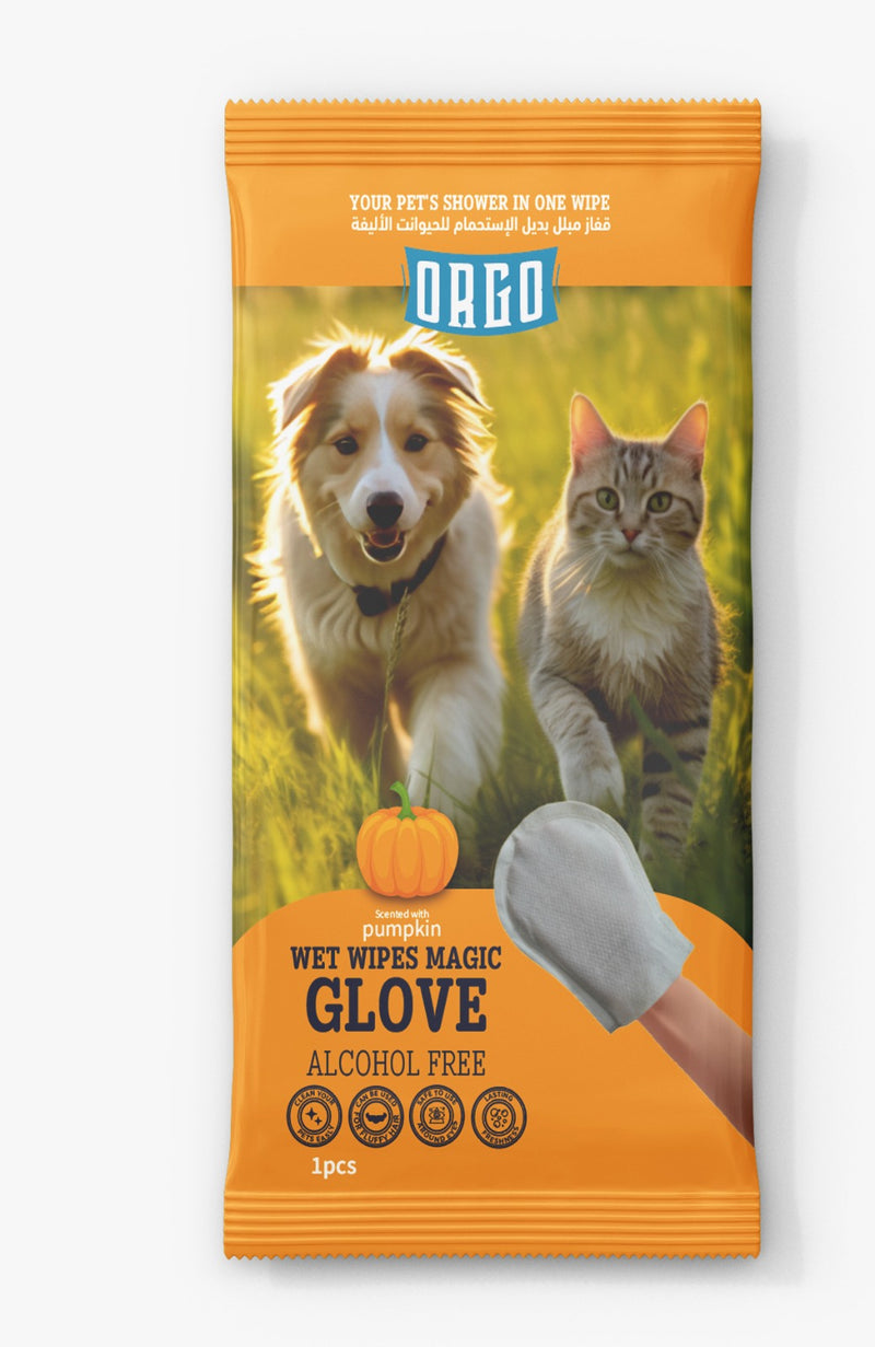 Orgo Wipes Magic Glove- Scent with Pumpkin - PetYard