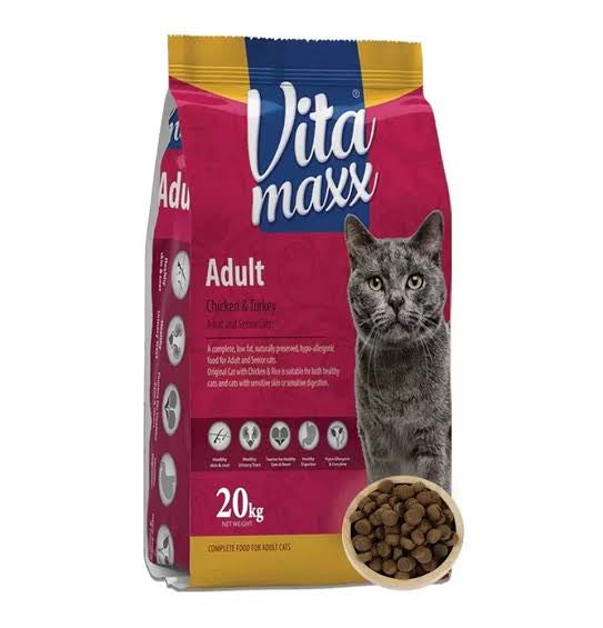 Vita maxx for Adult and Senior Cats with Chicken & Turkey - 20KG - PetYard