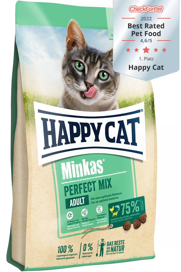 Happy Cat Minkas Perfect Mix Poultry, Fish & Lamb (1.5KG) - PetYard