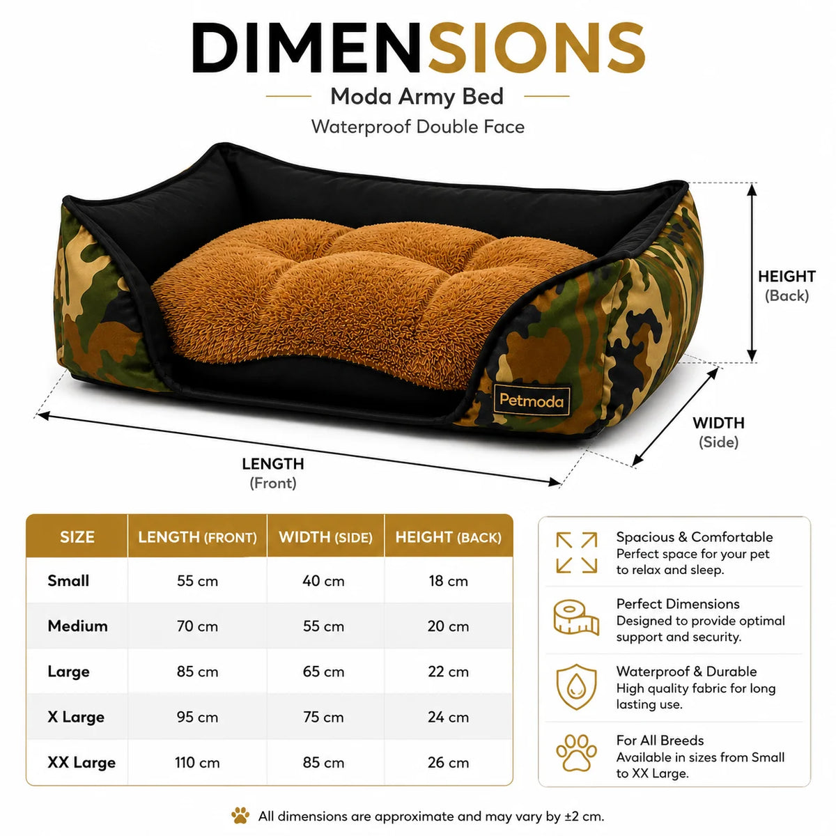 Petmoda Moda Army Pet Bed