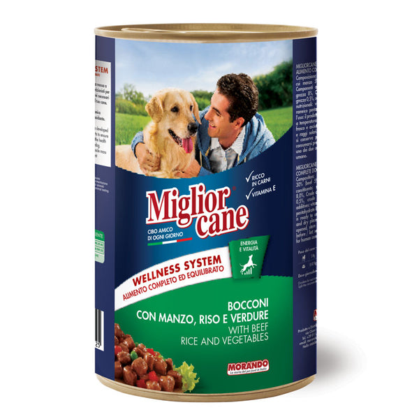 Miglior Cane For Adult Dog With Beef,Rice &Vegetables 1250g - PetYard