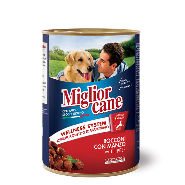 Miglior Cane Chunks with Beef – 405 g - PetYard