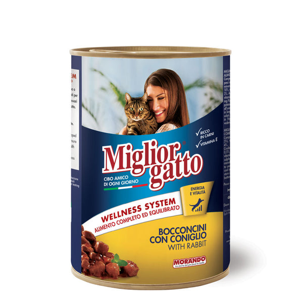 Miglior Gatto Chunks With Rabbit for Cats 405g - PetYard